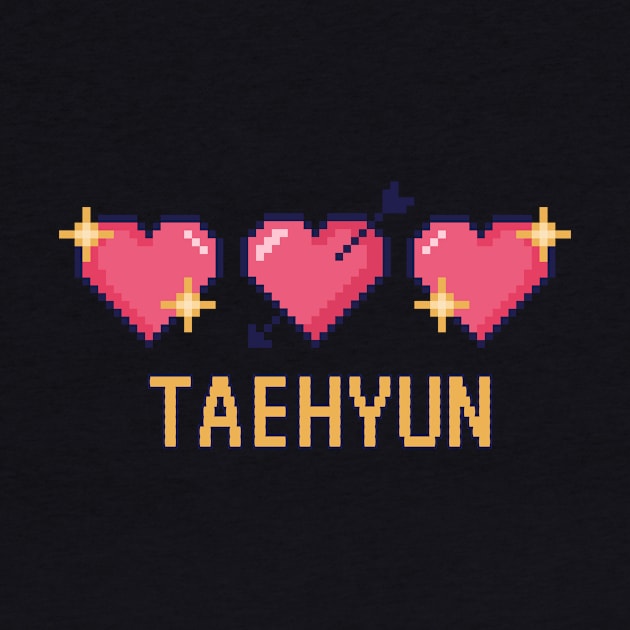 Taehyun Pixel Heart Valentine TXT by wennstore